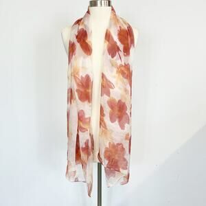 Tie Shop Floral Scarf 27" X 70" Rectangle
